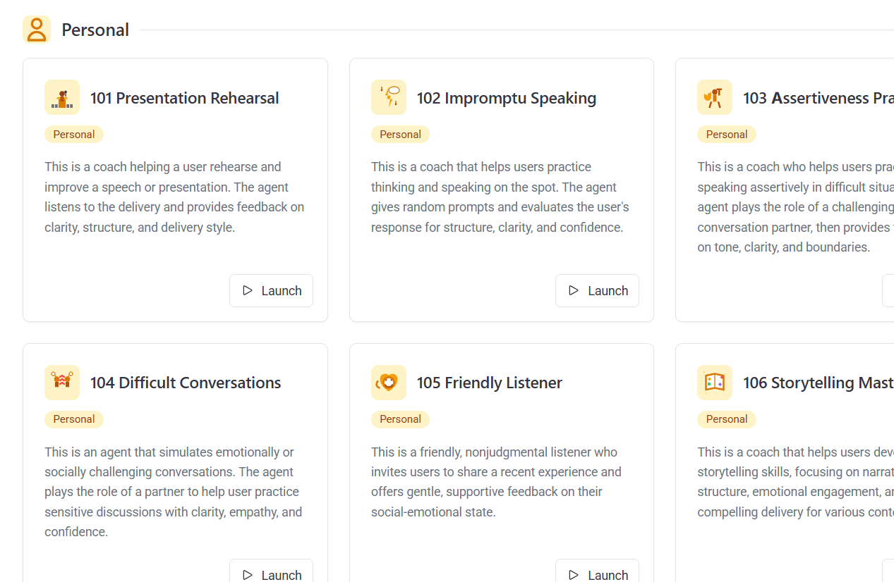 Choose Your AI Speech Coach
